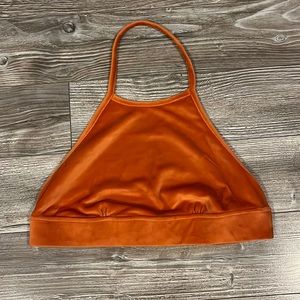 Out from Under Urban outfitters velvet feel halter top NWOT crop top size Large